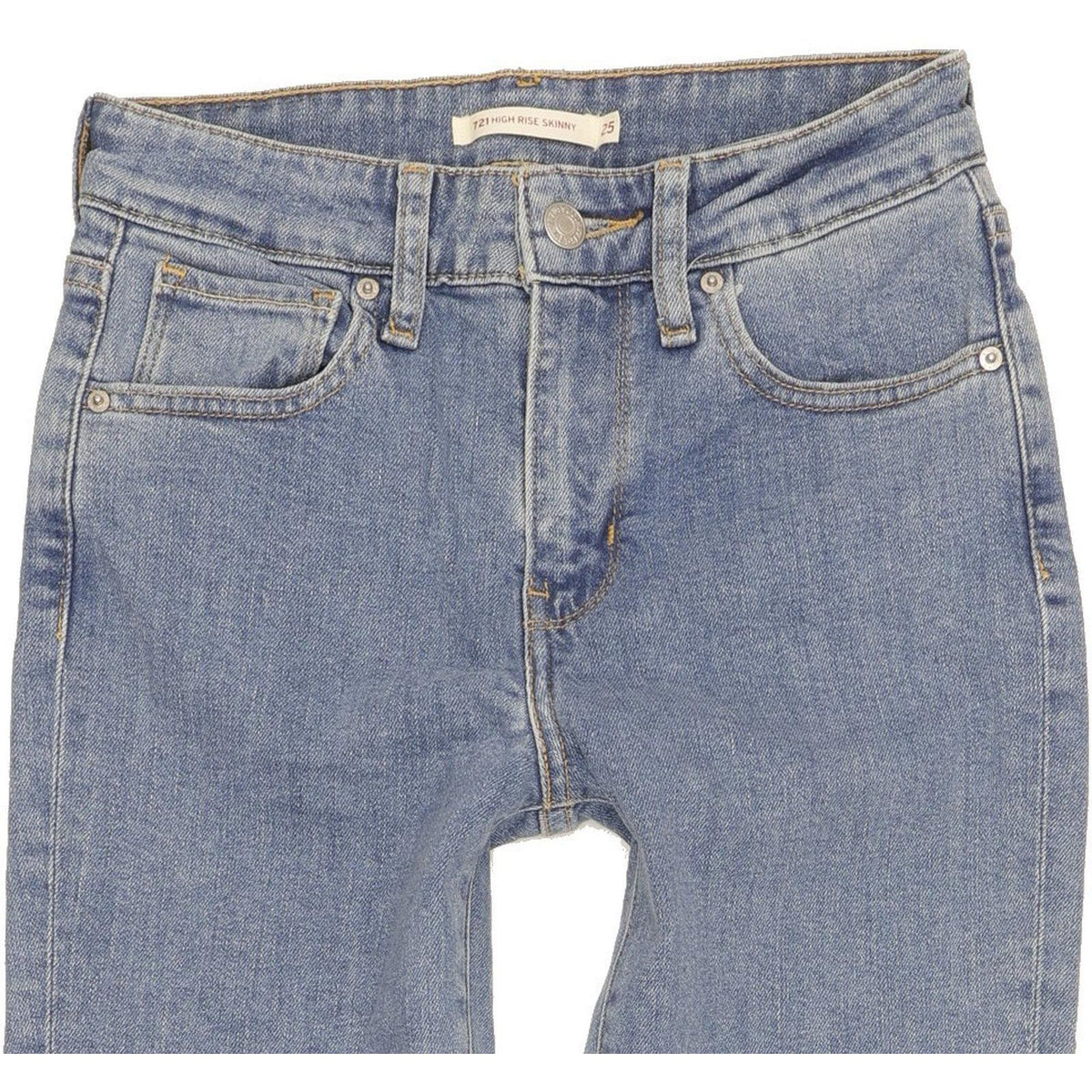 Levi's 721 Women Blue Skinny Slim Stretch Jeans W25 L30