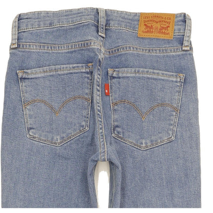 Levi's 721 Women Blue Skinny Slim Stretch Jeans W25 L30