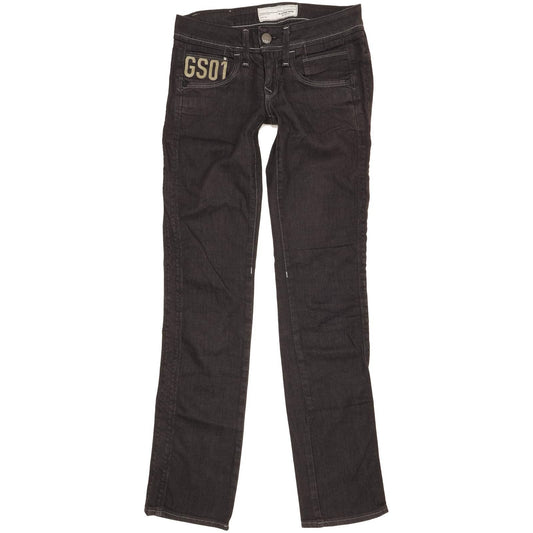 G-Star Saville Women Navy Straight Slim Stretch Jeans W25 L31