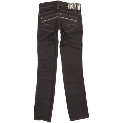 G-Star Saville Women Navy Straight Slim Stretch Jeans W25 L31