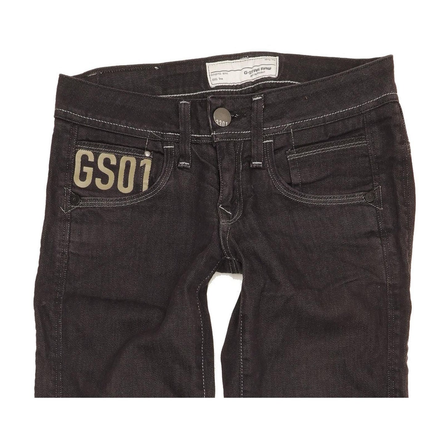 G-Star Saville Women Navy Straight Slim Stretch Jeans W25 L31