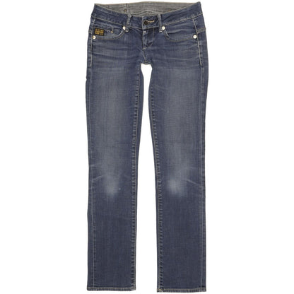 G-Star Midge Women Blue Straight Slim Stretch Jeans W27 L33