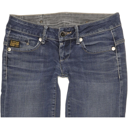 G-Star Midge Women Blue Straight Slim Stretch Jeans W27 L33