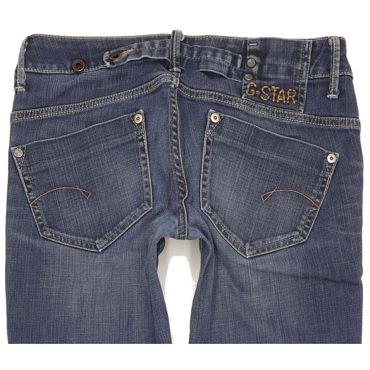 G-Star Midge Women Blue Straight Slim Stretch Jeans W27 L33