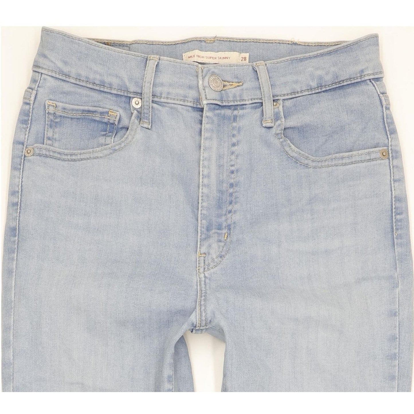 Levi's Mile Blue Skinny Slim Stretch Jeans High Waisted W28 L31