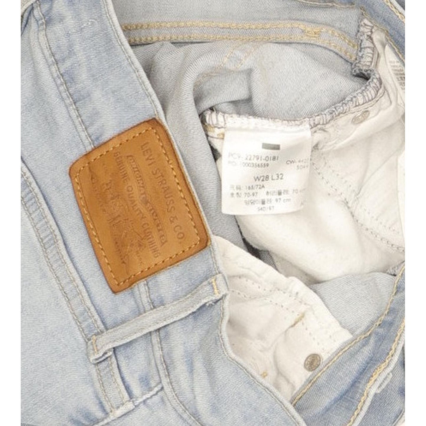 Levi's Mile Blue Skinny Slim Stretch Jeans High Waisted W28 L31