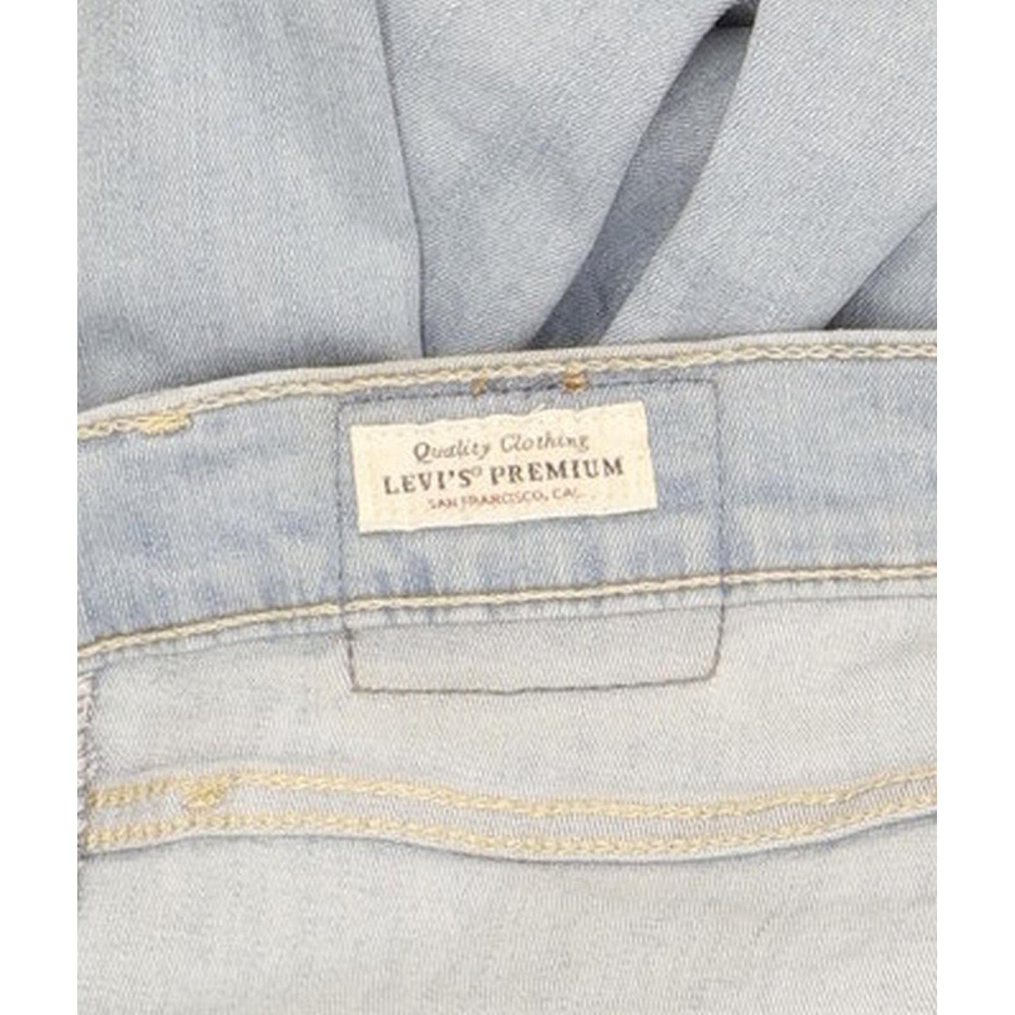 Levi's Mile Blue Skinny Slim Stretch Jeans High Waisted W28 L31