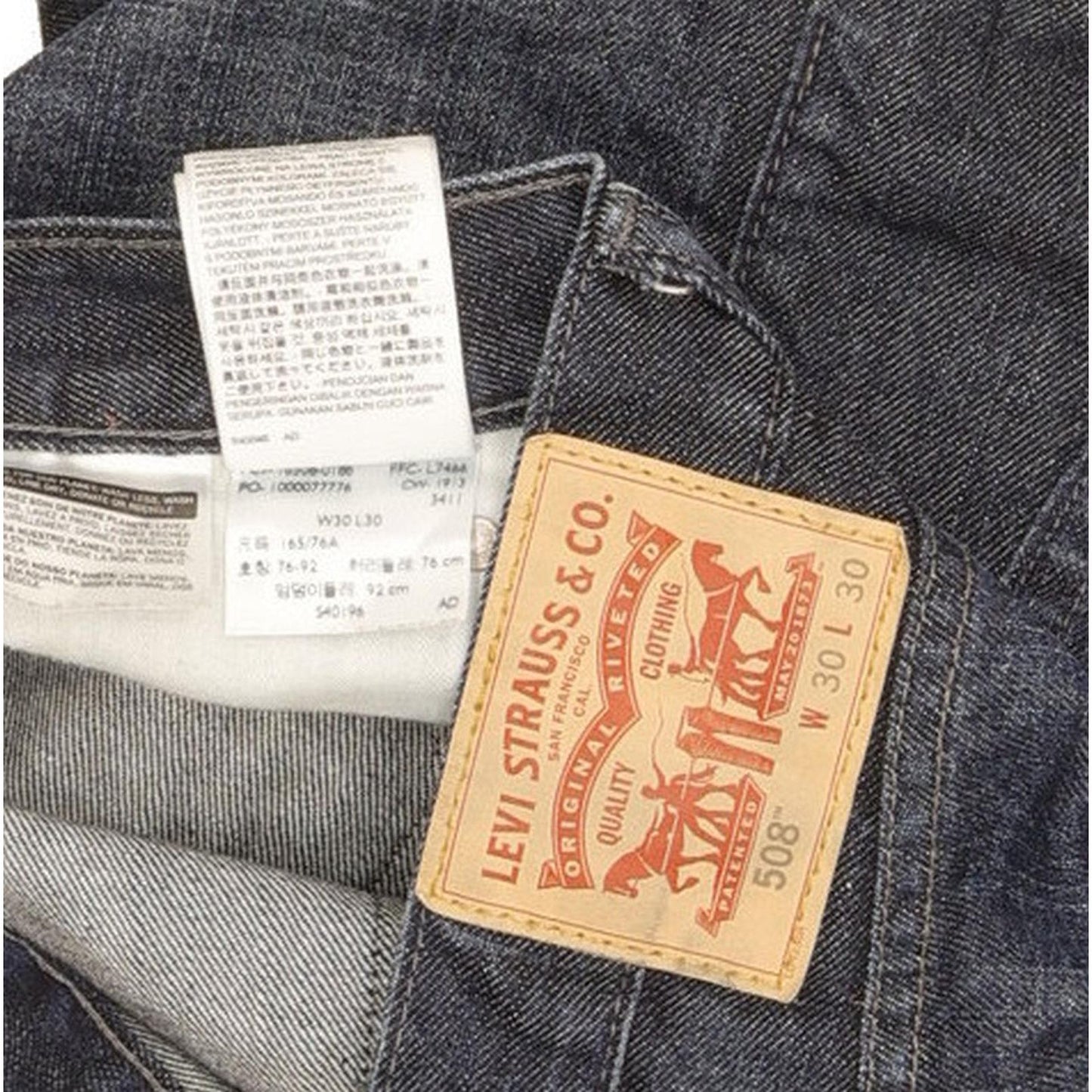 Levi's 508 Men Blue Tapered Regular Jeans W31 L29