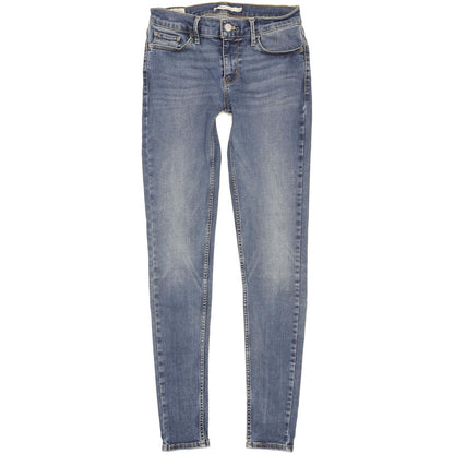 Levi's 710 Super Women Blue Skinny Slim Stretch Jeans W28 L31