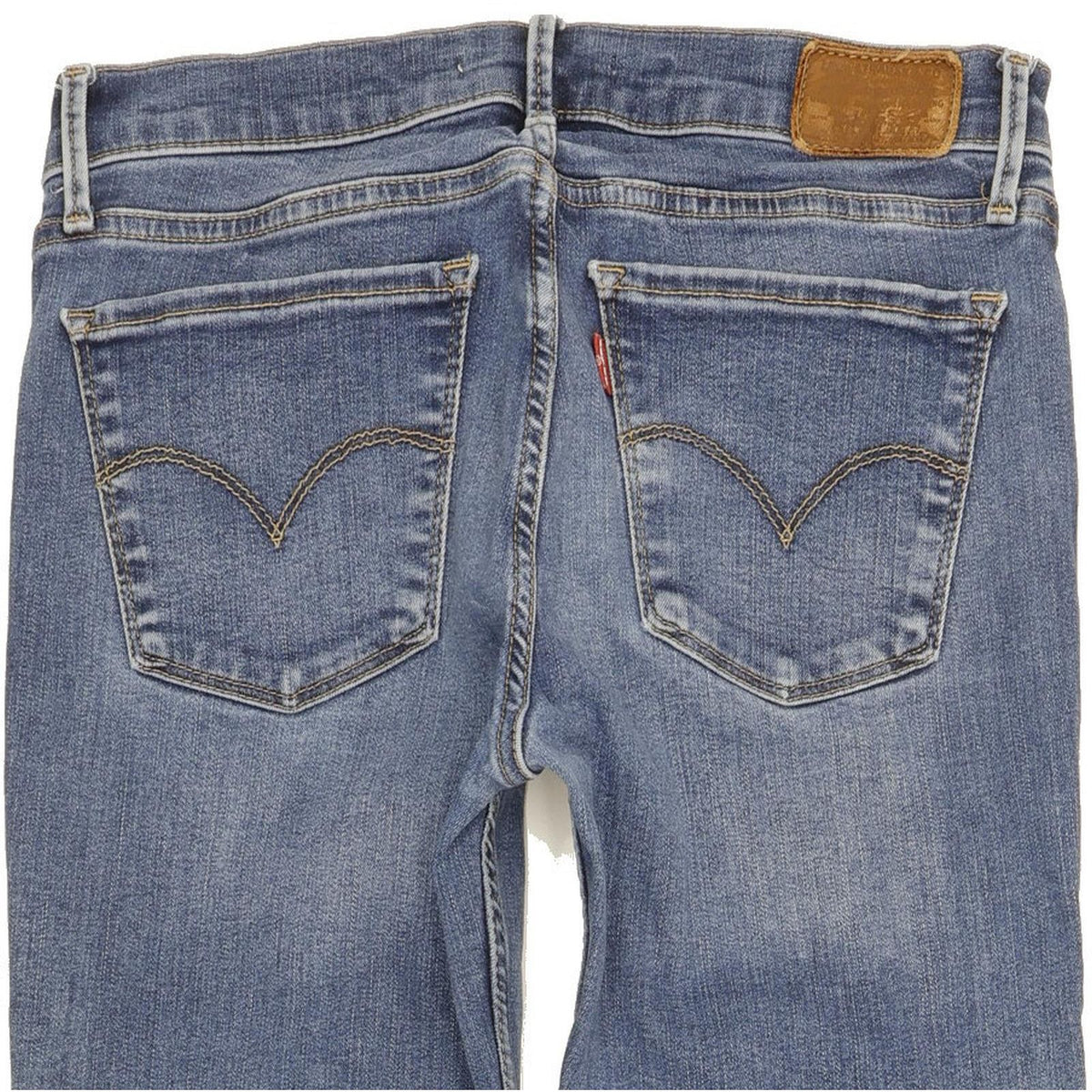 Levi's 710 Super Women Blue Skinny Slim Stretch Jeans W28 L31
