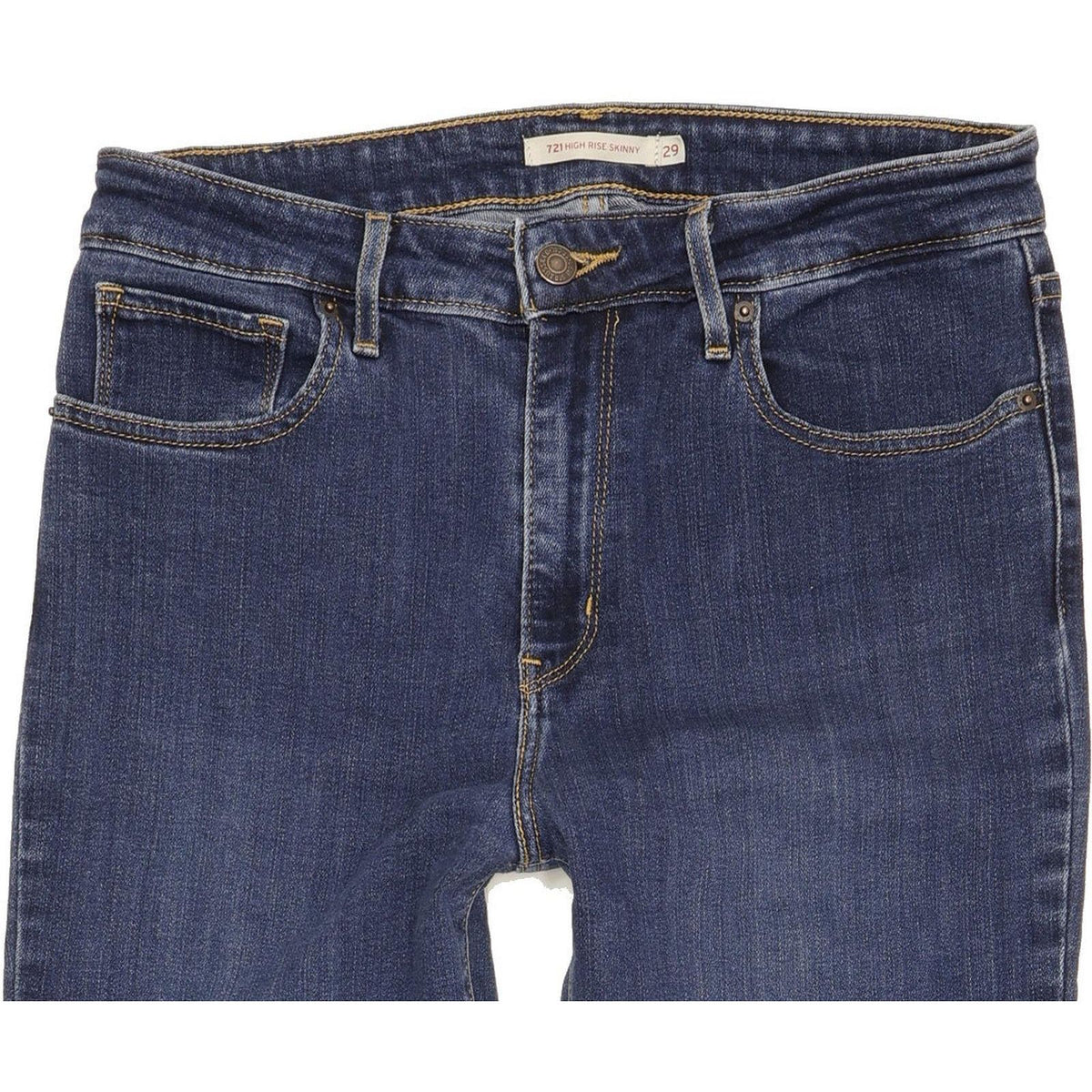 Levi's 721 Blue Skinny Slim Stretch Jeans High Waisted W29 L30