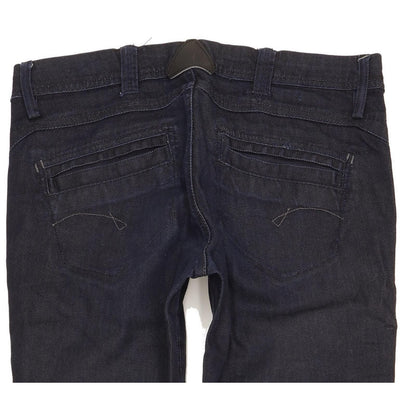 G-Star Women Navy Straight Slim Stretch Jeans W28 L33