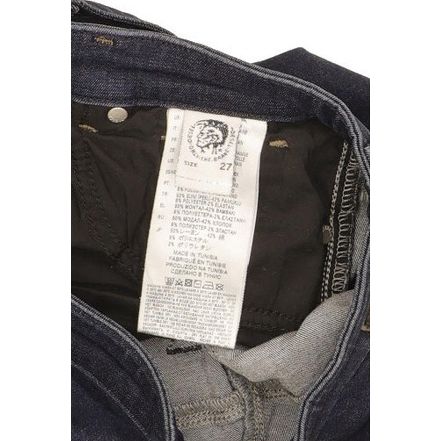 Diesel Skinzee-High Women Navy Skinny Slim Stretch Jeans W27 L32