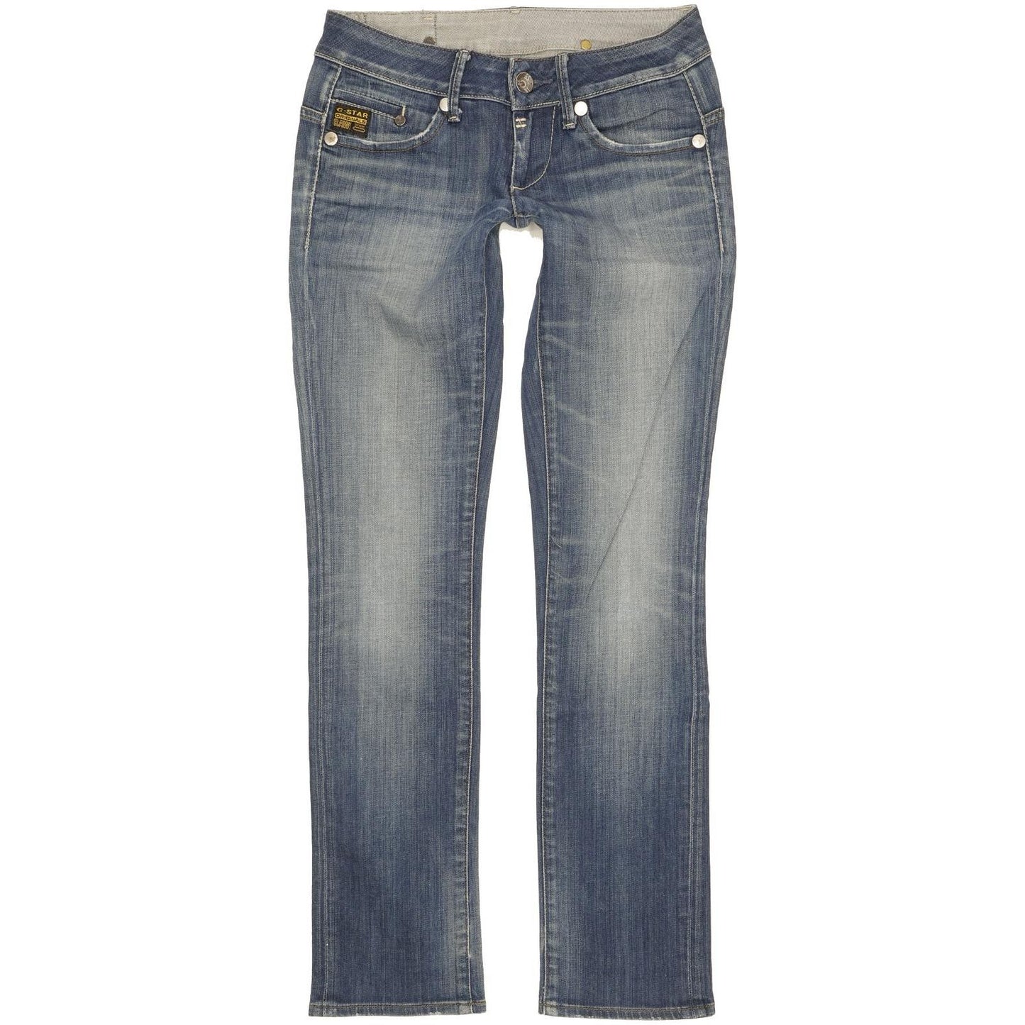 G-Star Midge Women Blue Straight Slim Stretch Jeans W25 L30