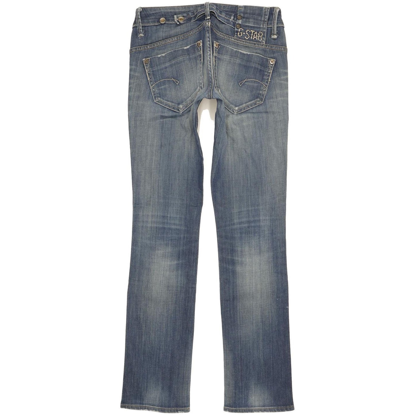 G-Star Midge Women Blue Straight Slim Stretch Jeans W25 L30