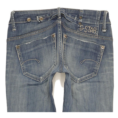 G-Star Midge Women Blue Straight Slim Stretch Jeans W25 L30
