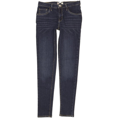 Levi's 710 Super Kids Women Blue Skinny Slim Stretch Jeans W26 L29