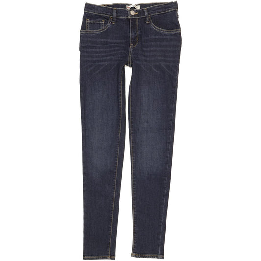 Levi's 710 Super Kids Women Blue Skinny Slim Stretch Jeans W26 L29