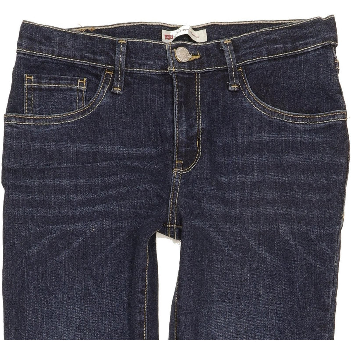 Levi's 710 Super Kids Women Blue Skinny Slim Stretch Jeans W26 L29