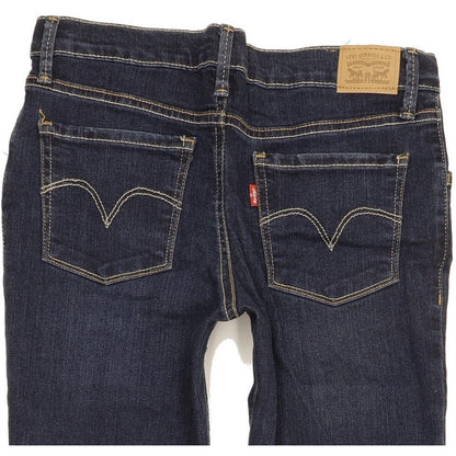 Levi's 710 Super Kids Women Blue Skinny Slim Stretch Jeans W26 L29