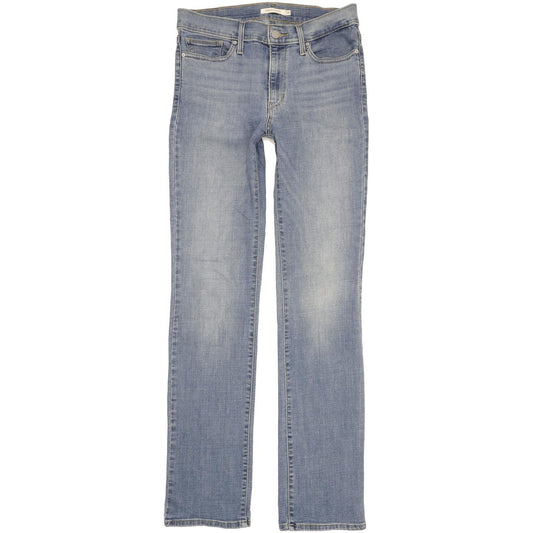 Levi's Slimming Women Blue Straight Slim Stretch Jeans W29 L34