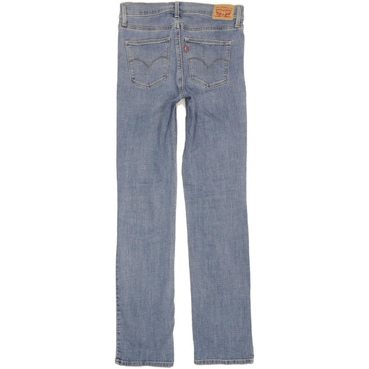 Levi's Slimming Women Blue Straight Slim Stretch Jeans W29 L34