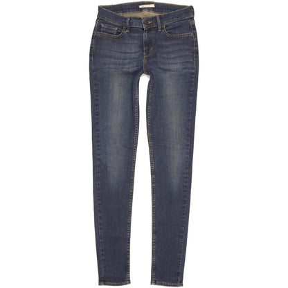 Levi's 710 Super Women Blue Skinny Slim Stretch Jeans W28 L32