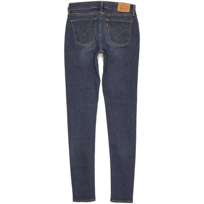 Levi's 710 Super Women Blue Skinny Slim Stretch Jeans W28 L32