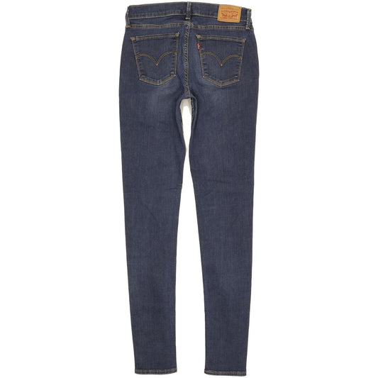 Levi's 710 Super Women Blue Skinny Slim Stretch Jeans W28 L32