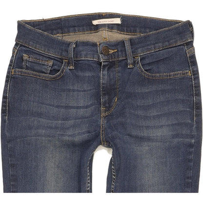 Levi's 710 Super Women Blue Skinny Slim Stretch Jeans W28 L32