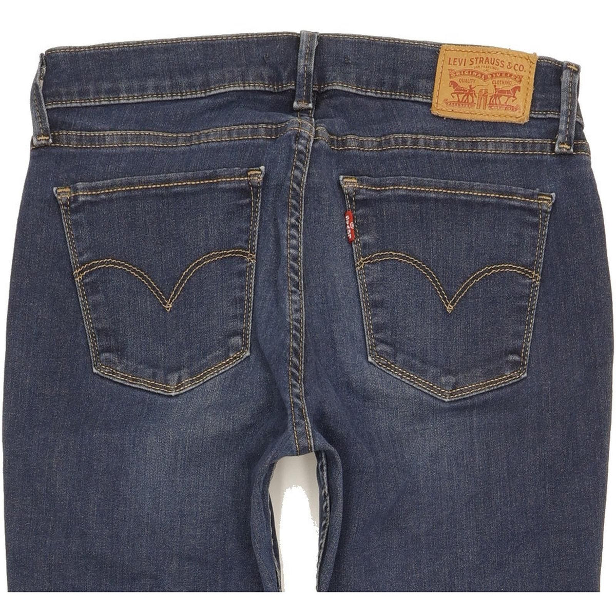 Levi's 710 Super Women Blue Skinny Slim Stretch Jeans W28 L32