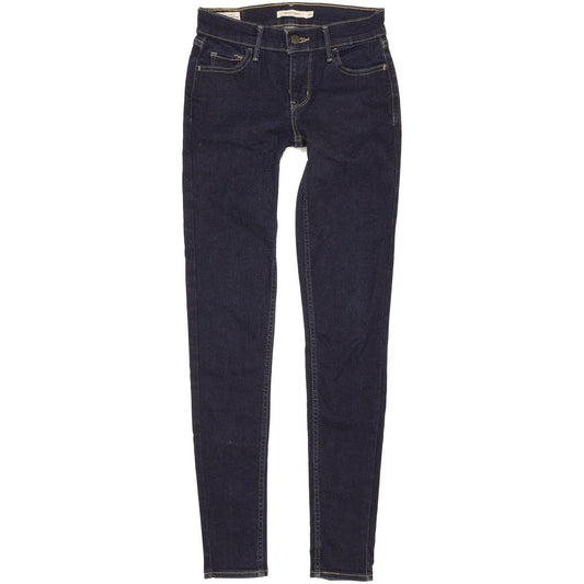 Levi's 710 Super Women Blue Skinny Slim Stretch Jeans W26 L31