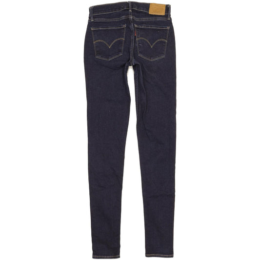 Levi's 710 Super Women Blue Skinny Slim Stretch Jeans W26 L31