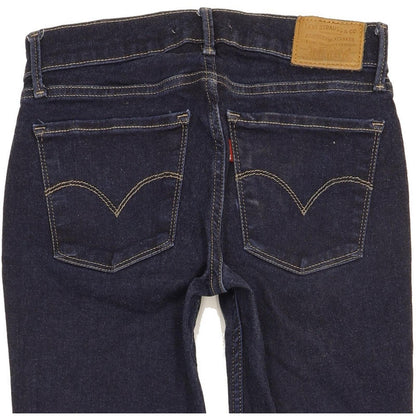 Levi's 710 Super Women Blue Skinny Slim Stretch Jeans W26 L31