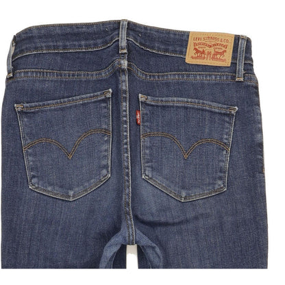 Levi's 721 Women Blue Skinny Slim Stretch Jeans W28 L32