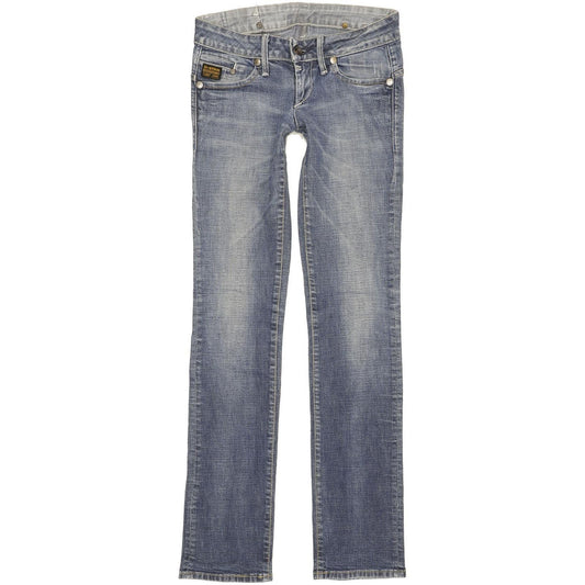 G-Star Midge Women Blue Straight Slim Stretch Jeans W27 L33