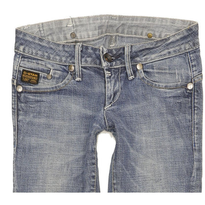 G-Star Midge Women Blue Straight Slim Stretch Jeans W27 L33
