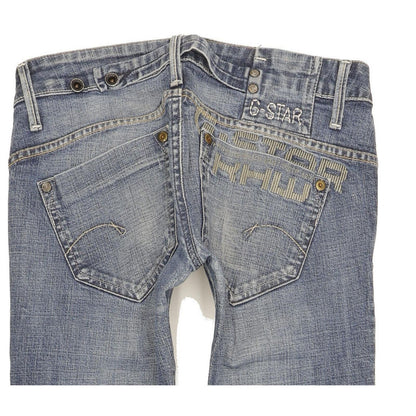 G-Star Midge Women Blue Straight Slim Stretch Jeans W27 L33