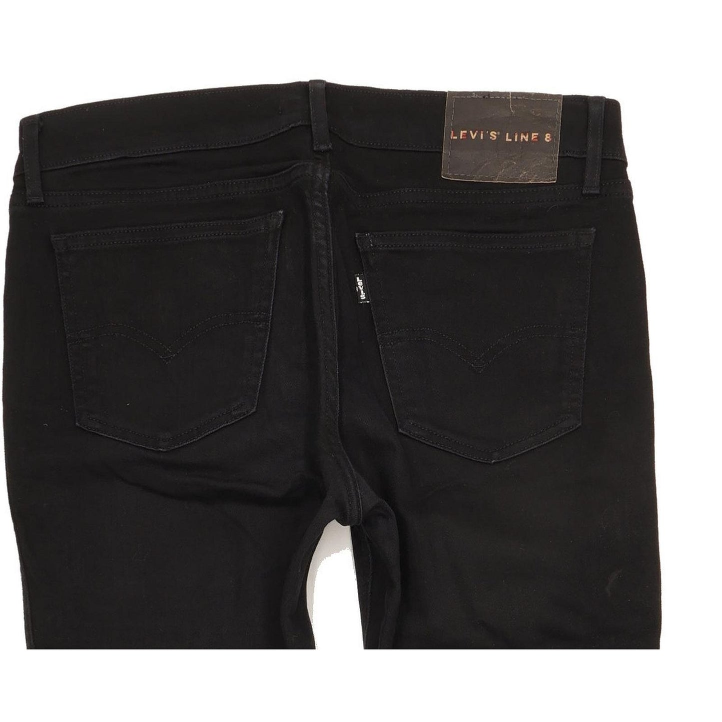 Levi's Line 8 Women Black Skinny Slim Stretch Jeans W28 L32