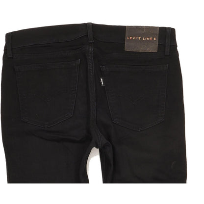 Levi's Line 8 Women Black Skinny Slim Stretch Jeans W28 L32