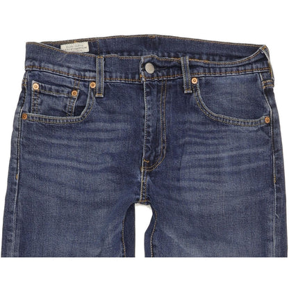 Levi's 502 Men Blue Tapered Regular Stretch Jeans W30 L32