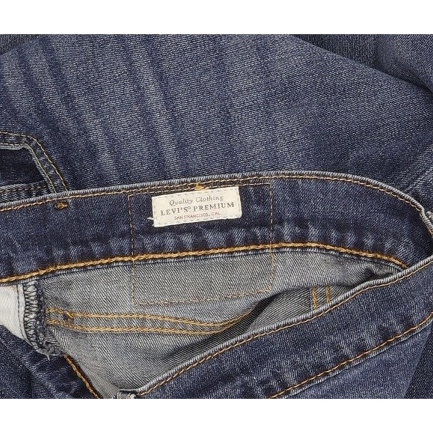 Levi's 502 Men Blue Tapered Regular Stretch Jeans W30 L32