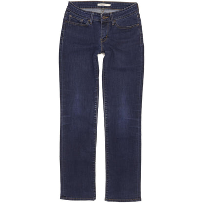 Levi's 714 Women Blue Straight Slim Stretch Jeans W27 L30