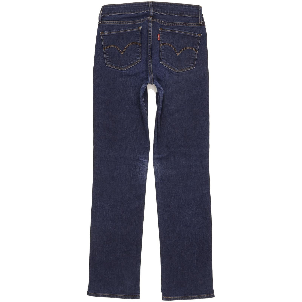 Levi's 714 Women Blue Straight Slim Stretch Jeans W27 L30