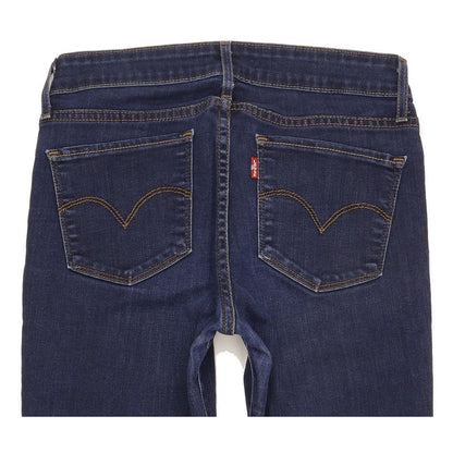 Levi's 714 Women Blue Straight Slim Stretch Jeans W27 L30