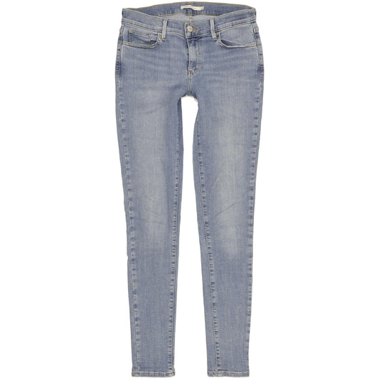 Levi's 710 Super Women Blue Skinny Slim Stretch Jeans W29 L32
