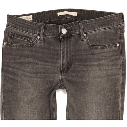 Levi's 711 Women Charcoal Skinny Slim Stretch Jeans W28 L30
