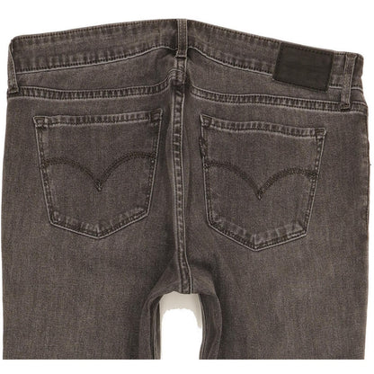 Levi's 711 Women Charcoal Skinny Slim Stretch Jeans W28 L30