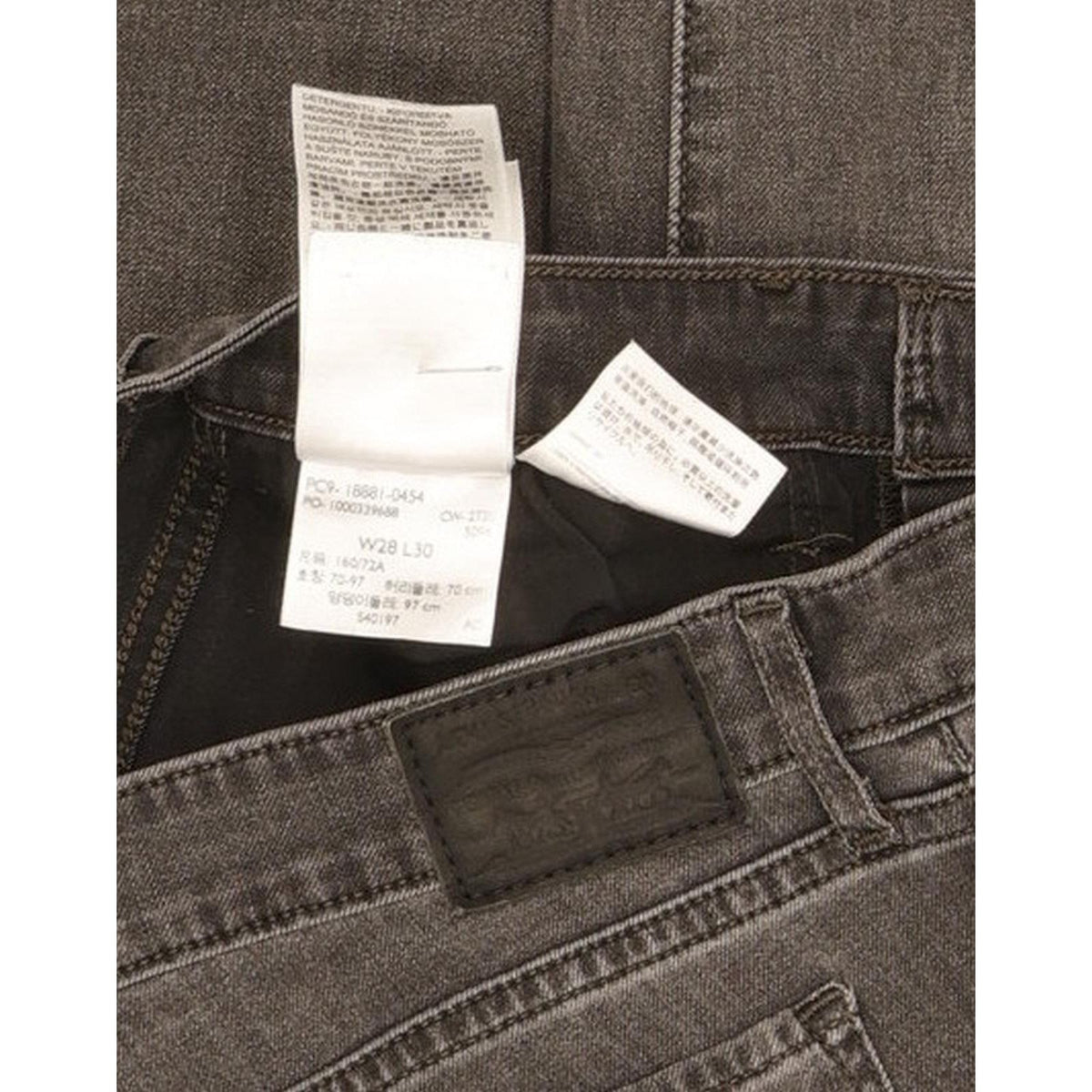 Levi's 711 Women Charcoal Skinny Slim Stretch Jeans W28 L30