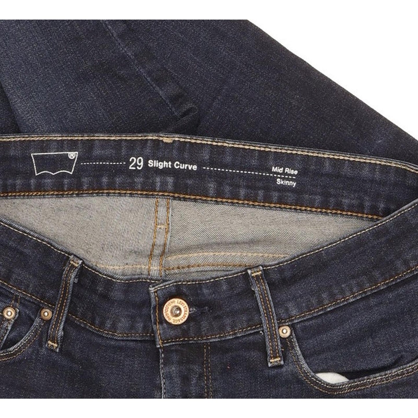 Levi's Slight Curve Women Blue Skinny Slim Stretch Jeans W29 L32